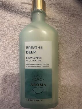 New Aroma Breathe Deep Eucalyptus & Lavender Moisturizing Body Lotion - 6.5 oz